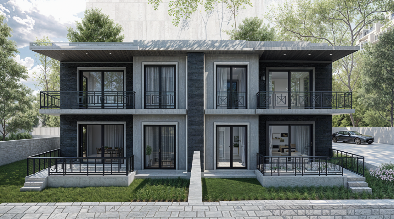 Evo Twin 240 – İkiz Villa Tasarımı | Acar Mimarlık